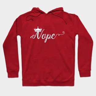 White Nope Hoodie